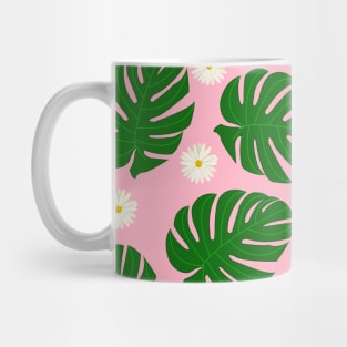 leaf daisy pattern Mug